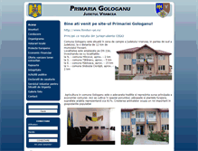 Tablet Screenshot of primariagologanu.ro
